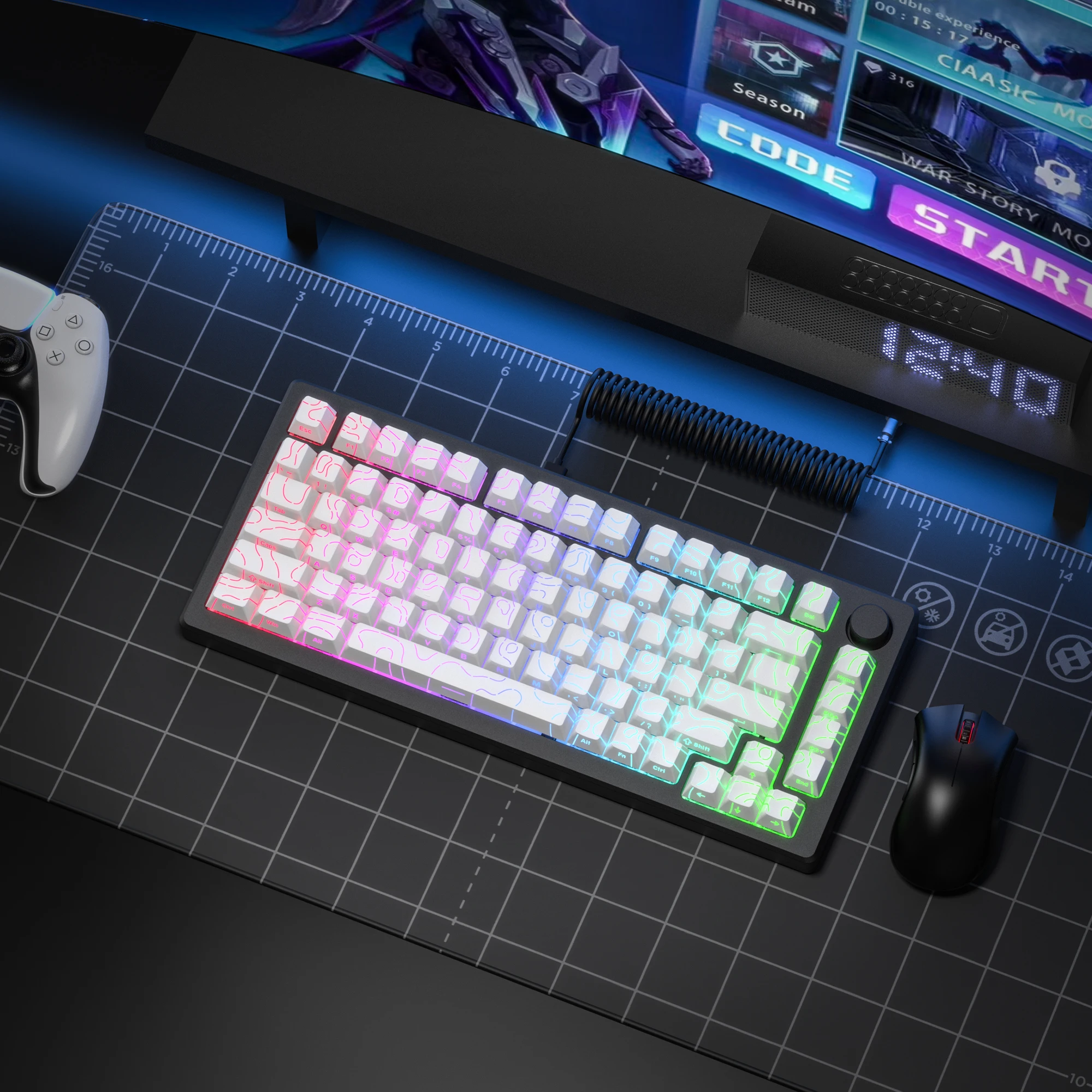 2026 Super nuevo blanco topogr - Gaming Keyboard 2026 reseña y precio