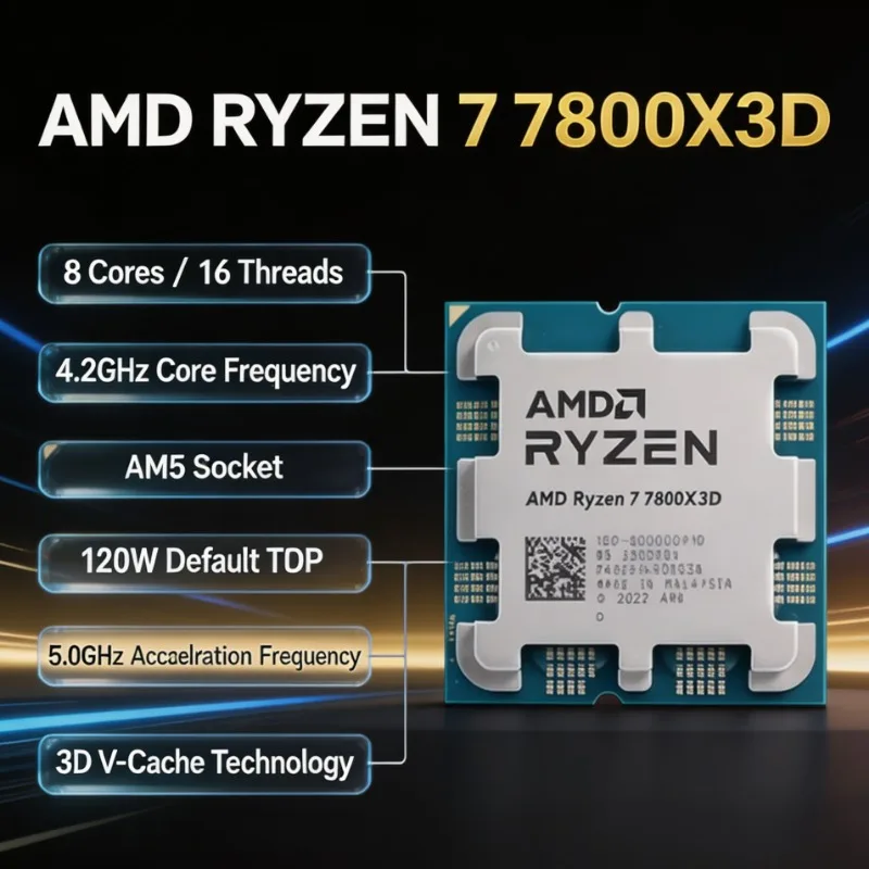 CPU para computadora de escrit - Amd Cpu Ryzen 7 reseña y precio