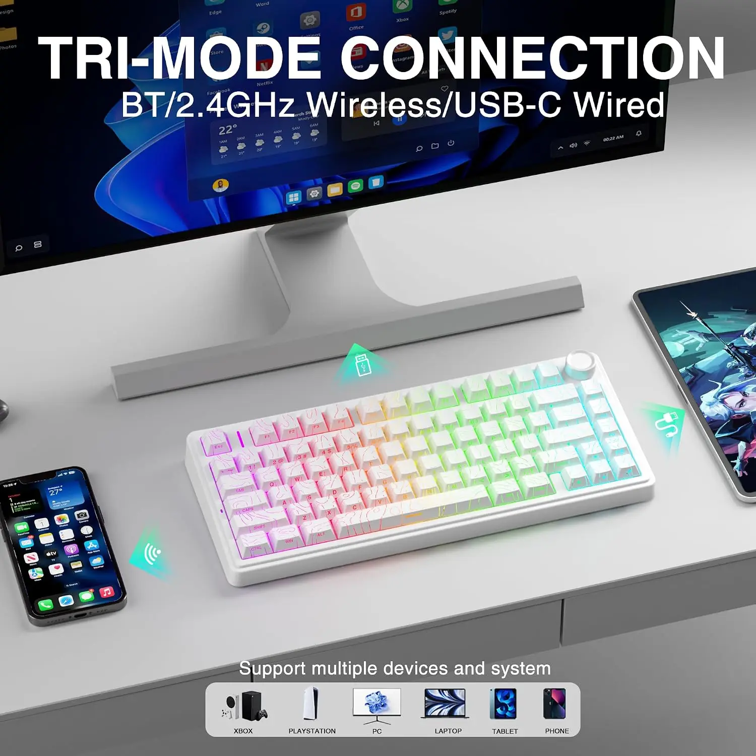 Teclado mecánico para juegos A - Gaming Keyboard No Rgb reseña y precio