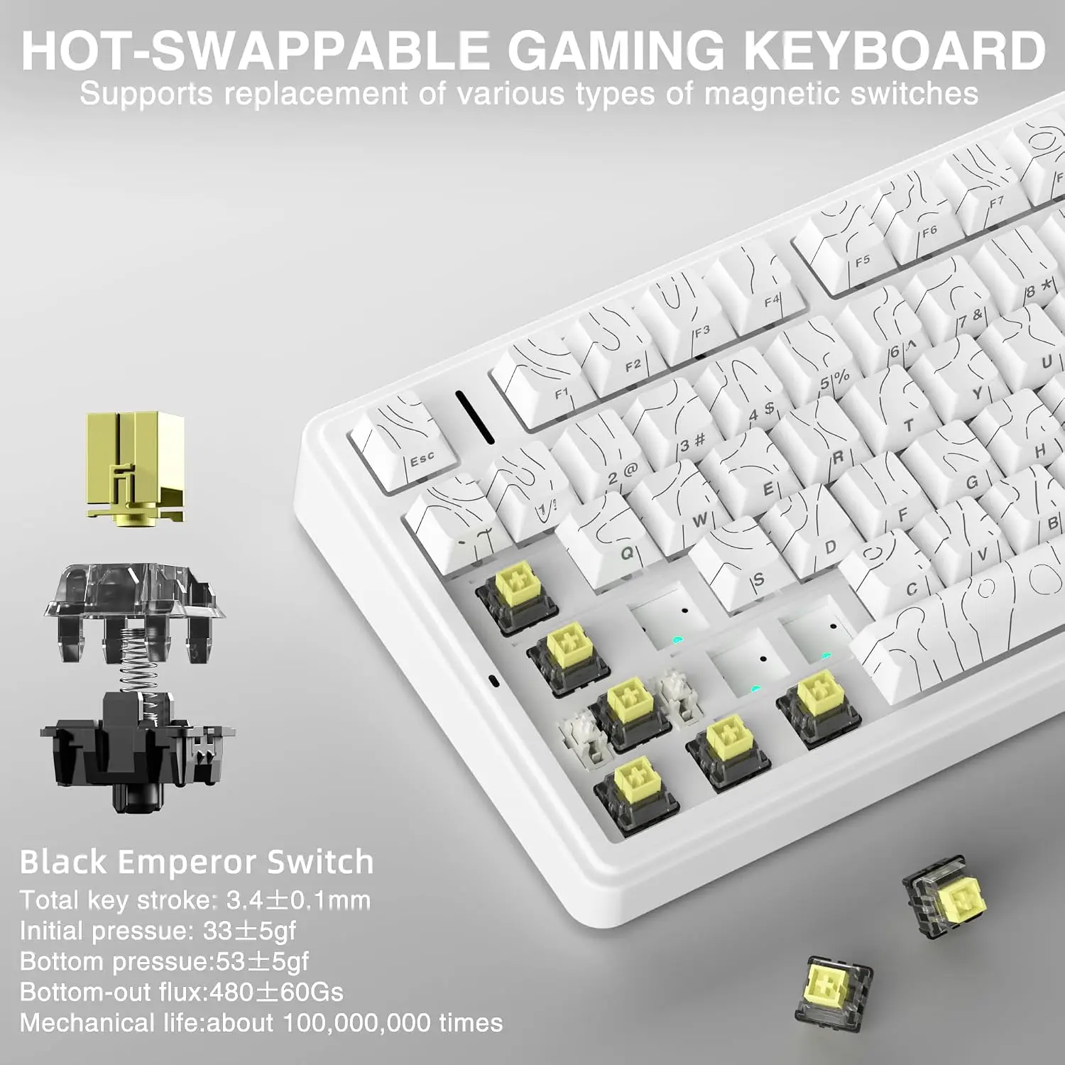 Teclado mecánico para juegos A - Gaming Keyboard No Rgb reseña y precio